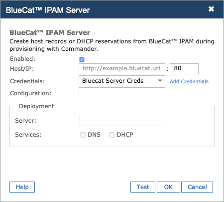 Add BlueCat™ IPAM Server